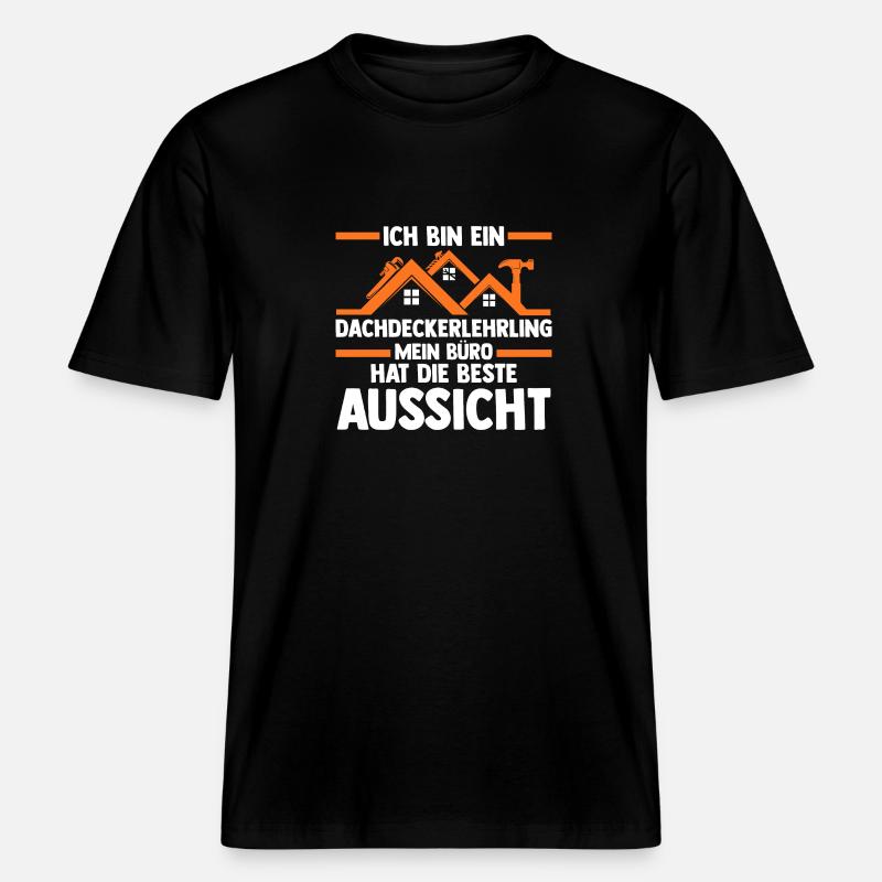 Roofing training apprentice Auzbi roofer -  RELAXED FIT Unisex Organic T-Shirt - black