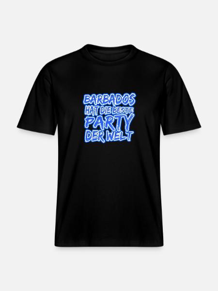 Barbados Barbados - RELAXED FIT Unisex Organic T-Shirt - black