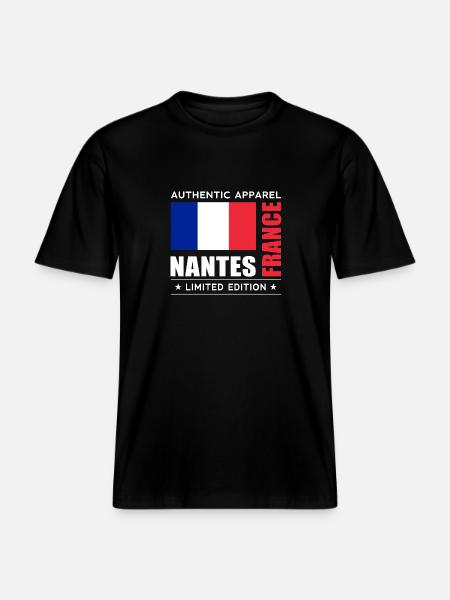 Nantes - RELAXED FIT Unisex Organic T-Shirt - Schwarz