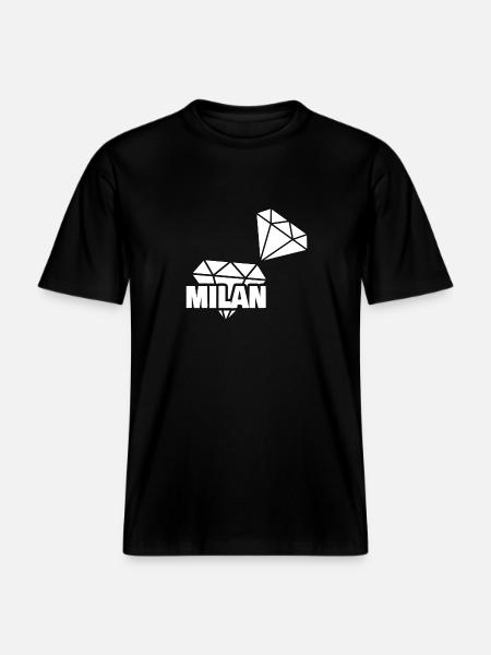 Milan as precious - RELAXED FIT Unisex Organic T-Shirt - black