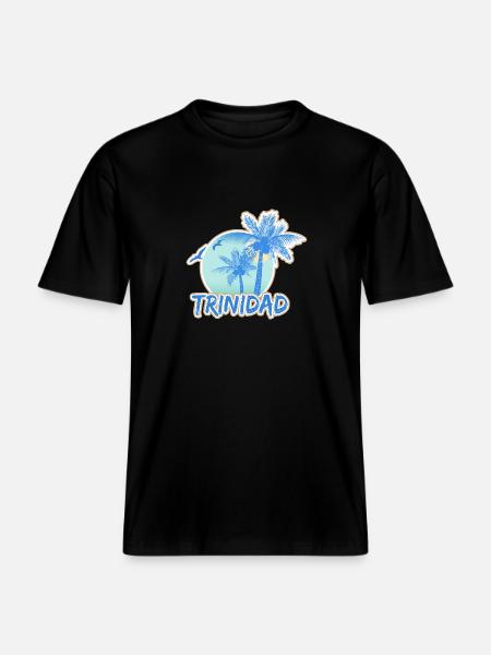 Trinidad - RELAXED FIT Unisex Organic T-Shirt - black