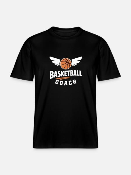 Basketball-Coach -  RELAXED FIT Unisex Organic T-Shirt - Schwarz