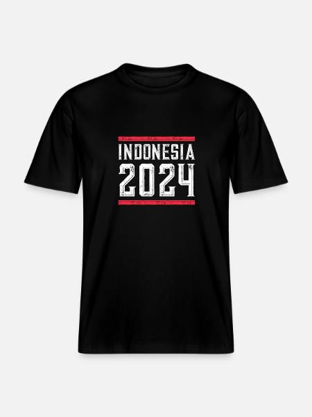 Indonesia 2024 Holidays - RELAXED FIT Unisex Organic T-Shirt - black