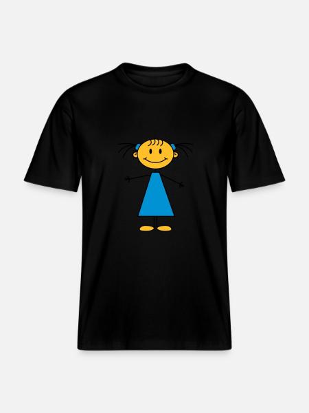 girl -  RELAXED FIT Unisex Organic T-Shirt - Schwarz