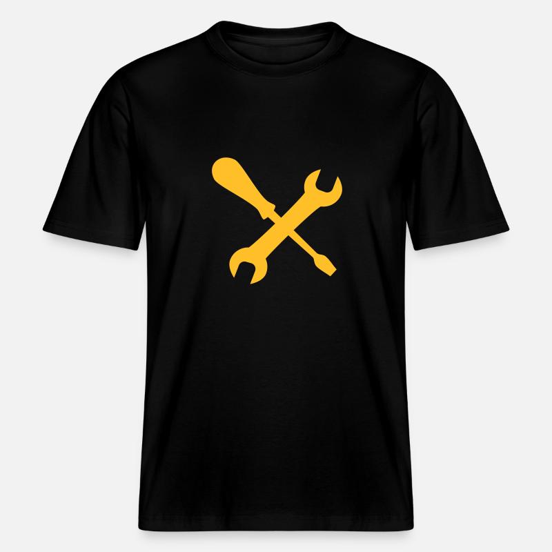 tool, tools -  RELAXED FIT Unisex Organic T-Shirt - black