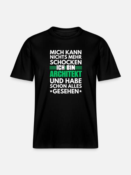 Non-shockable architect - RELAXED FIT Unisex Organic T-Shirt - black