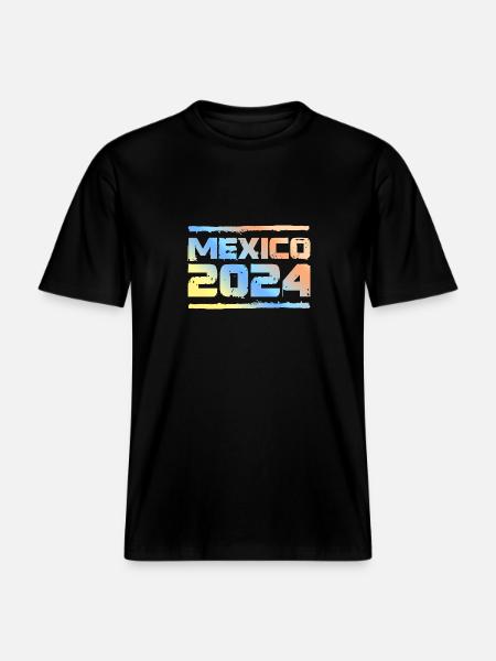 Mexiko 2024 Bunt -  RELAXED FIT Unisex Organic T-Shirt - Schwarz