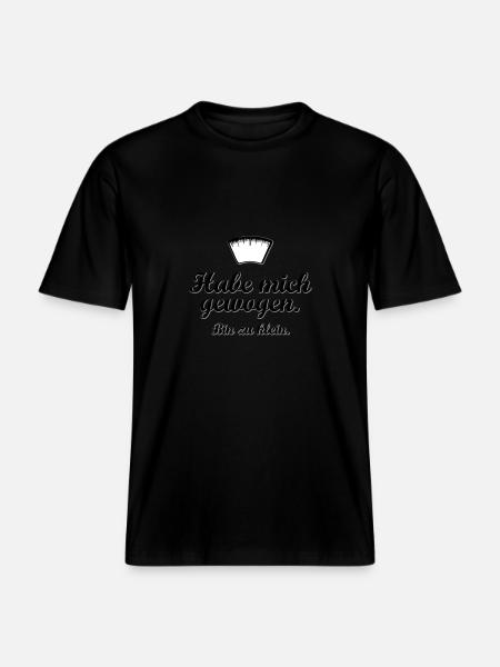 bin zu klein - RELAXED FIT Unisex Organic T-Shirt - Schwarz