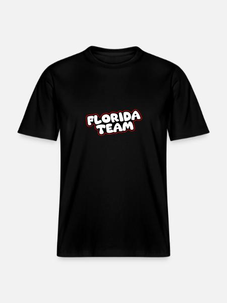 Équipe de Floride - T-shirt unisexe RELAXED FIT en coton bio - noir