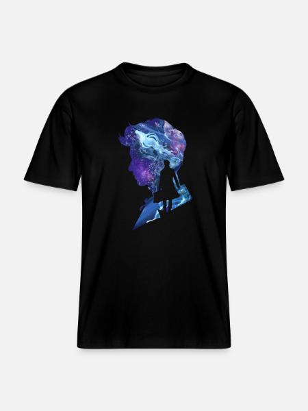 Fantastic Beasts Newt Scamander Silhouette -  RELAXED FIT Unisex Organic T-Shirt - black