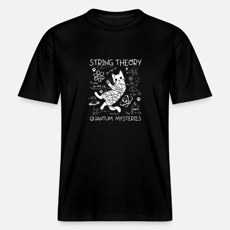 String theory -  RELAXED FIT Unisex Organic T-Shirt - black
