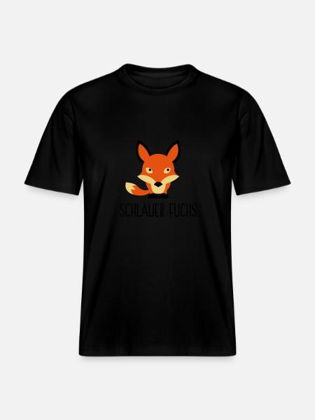 I am a cunning fox -  RELAXED FIT Unisex Organic T-Shirt - black
