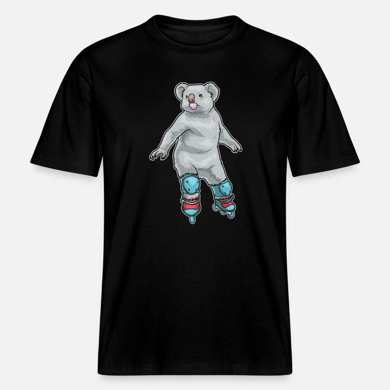 Koala Inline skating Inline skates -  RELAXED FIT Unisex Organic T-Shirt - black