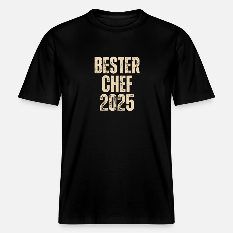 BESTER CHEF 2025 -  RELAXED FIT Unisex Organic T-Shirt - Schwarz