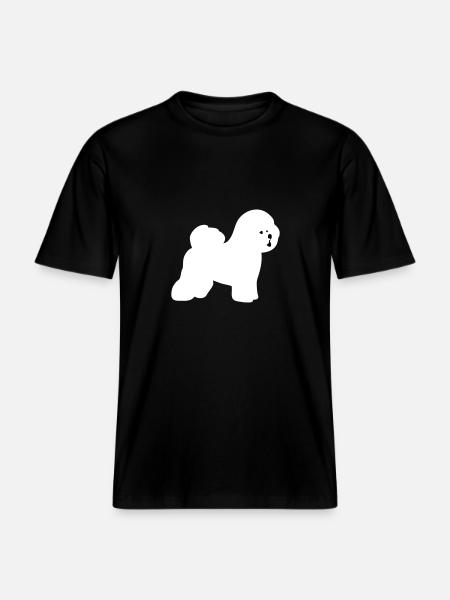 Bichon Frise -  RELAXED FIT Unisex Organic T-Shirt - black