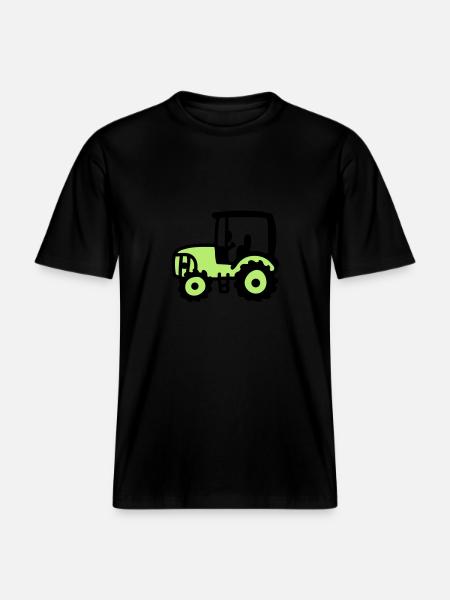 Tractor - RELAXED FIT Unisex Organic T-Shirt - black