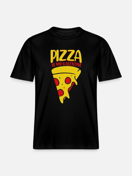 Pizza - T-shirt unisexe RELAXED FIT en coton bio - noir
