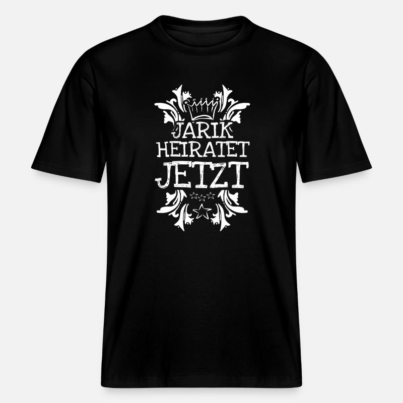 Jarik als Bachelor -  RELAXED FIT Unisex Organic T-Shirt - Schwarz