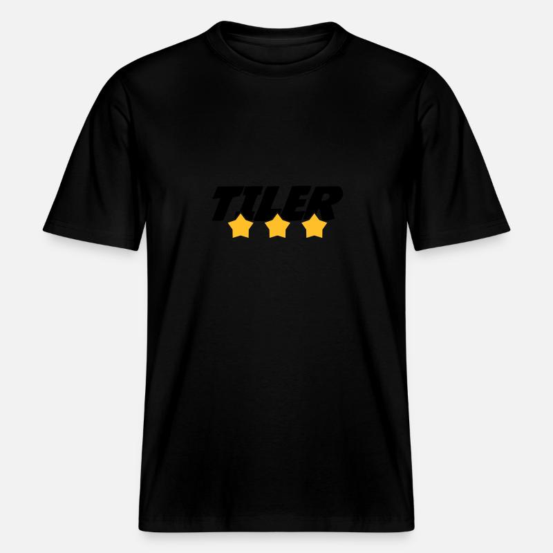 carreleur / carrelage / construction / maçon -  T-shirt unisexe RELAXED FIT en coton bio - noir