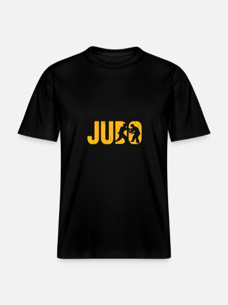 Judo -  T-shirt unisexe RELAXED FIT en coton bio - noir