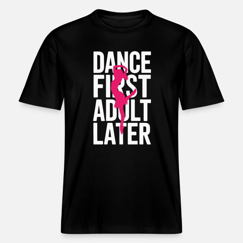 Dansant Danseurs Dansant - T-shirt unisexe RELAXED FIT en coton bio - noir