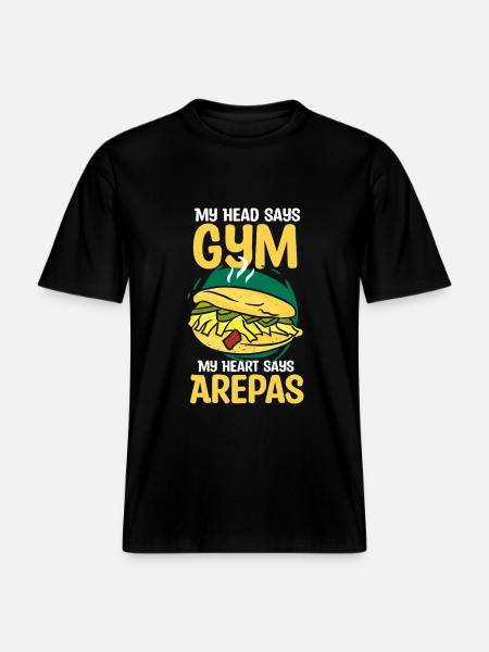 Arepas Venezuelan Kitchen Design - RELAXED FIT Unisex Organic T-Shirt - black