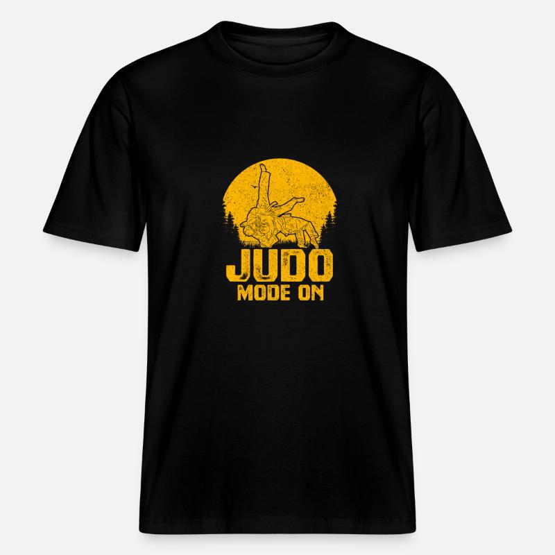 Judo-Modus Ein -  RELAXED FIT Unisex Organic T-Shirt - Schwarz