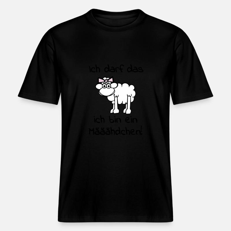 maeaeaehdchen_darf_das_3f -  RELAXED FIT Unisex Organic T-Shirt - black