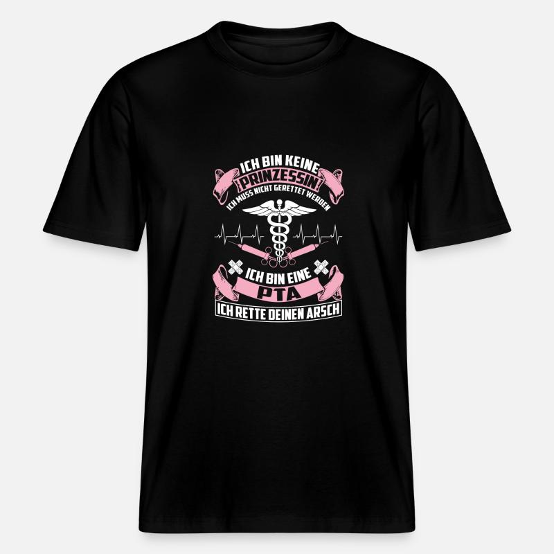 PTA - pharmaceutical technical assistant -  RELAXED FIT Unisex Organic T-Shirt - black