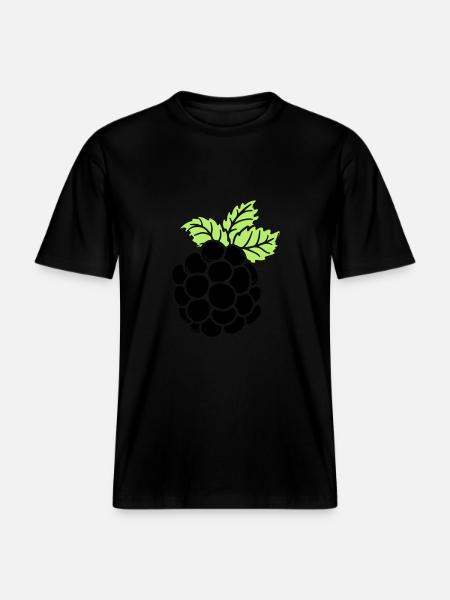blackberry - RELAXED FIT Unisex Organic T-Shirt - black