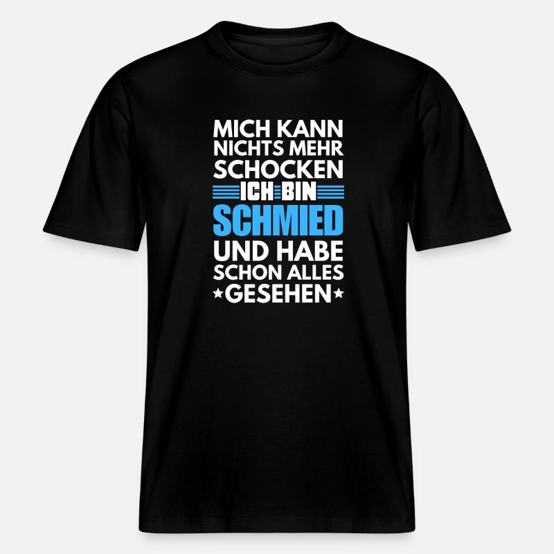 Non-Shockable Blacksmith -  RELAXED FIT Unisex Organic T-Shirt - black