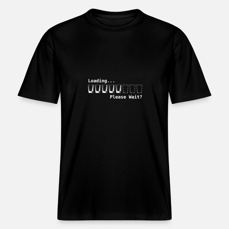 loading please wait -  RELAXED FIT Unisex Organic T-Shirt - Schwarz