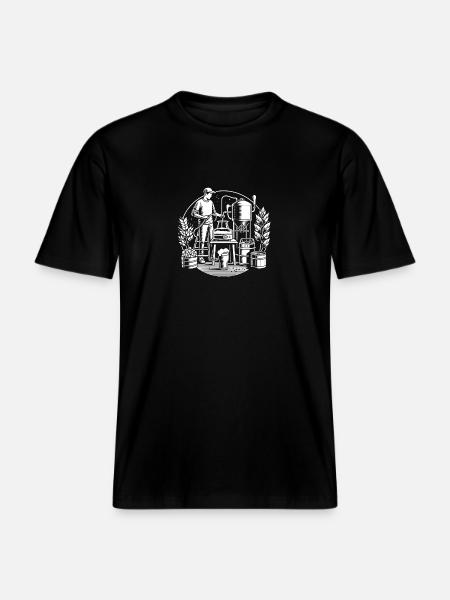Hobby Beer Brewer - RELAXED FIT Unisex Organic T-Shirt - black