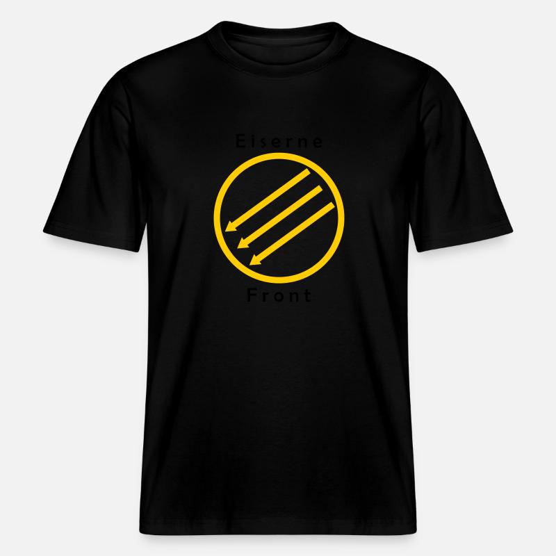 Eiserne Front - Drei Pfeile -  RELAXED FIT Unisex Organic T-Shirt - black