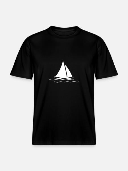 sail -  RELAXED FIT Unisex Organic T-Shirt - black
