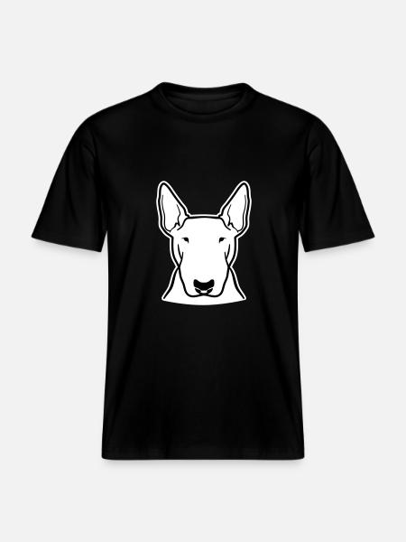 Bullterrier - RELAXED FIT Unisex Organic T-Shirt - Schwarz