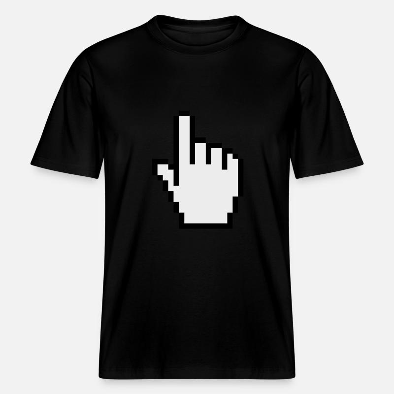 pointer / cursor -  RELAXED FIT Unisex Organic T-Shirt - Schwarz