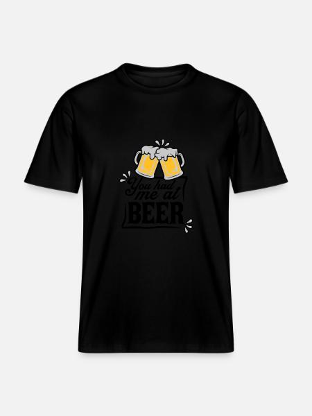 Persuades beer saying -  RELAXED FIT Unisex Organic T-Shirt - black