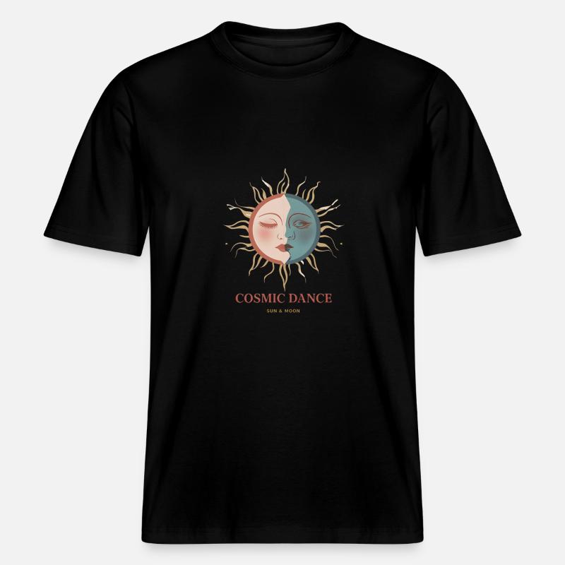 Danse Cosmique Don Spirituel -  T-shirt unisexe RELAXED FIT en coton bio - noir