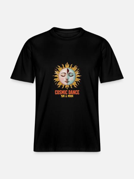 Cosmic Dance Spirituality Gift -  RELAXED FIT Unisex Organic T-Shirt - black