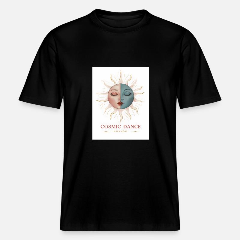 Cosmic Dance Spiritual Gift - RELAXED FIT Unisex Organic T-Shirt - black