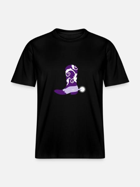 Cowboy boots - RELAXED FIT Unisex Organic T-Shirt - black