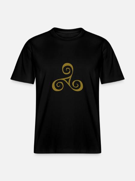 Triskele -  RELAXED FIT Unisex Organic T-Shirt - Schwarz