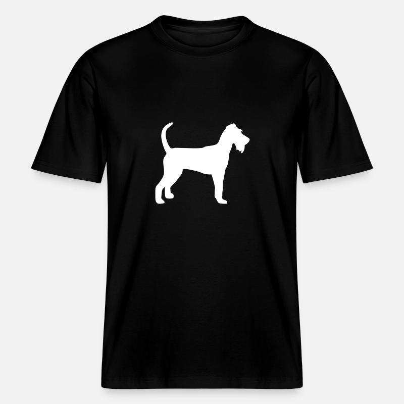 Irish Terrier -  T-shirt unisexe RELAXED FIT en coton bio - noir