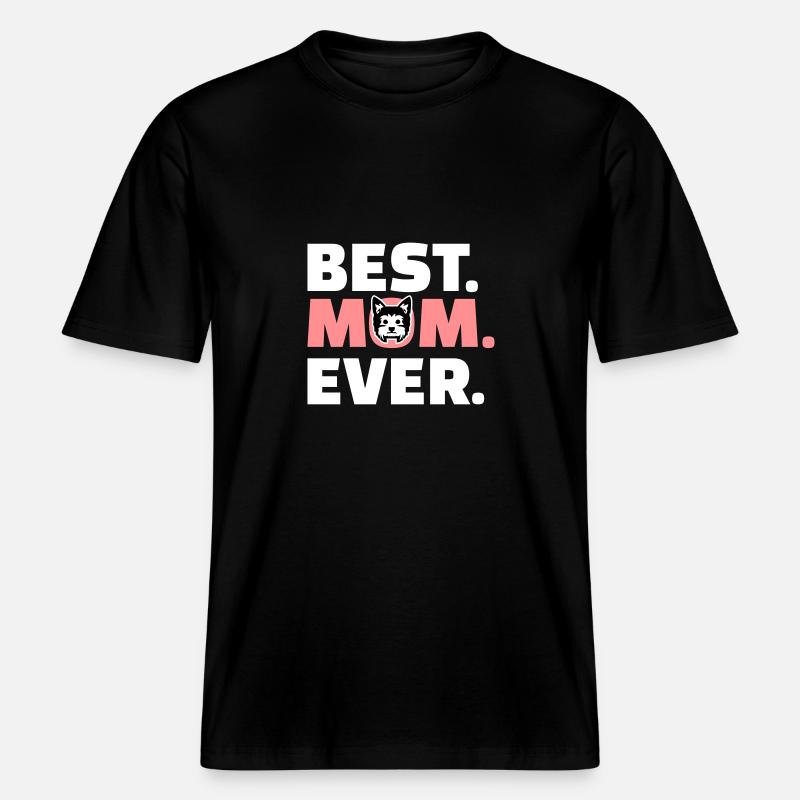 Yorkshire Terrier -  T-shirt unisexe RELAXED FIT en coton bio - noir