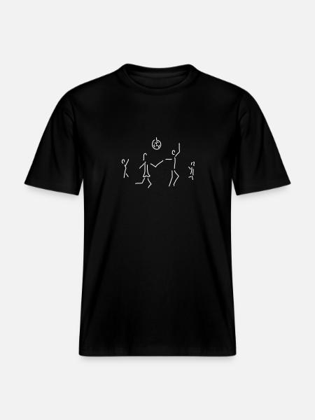 tanzendes paar -  RELAXED FIT Unisex Organic T-Shirt - Schwarz
