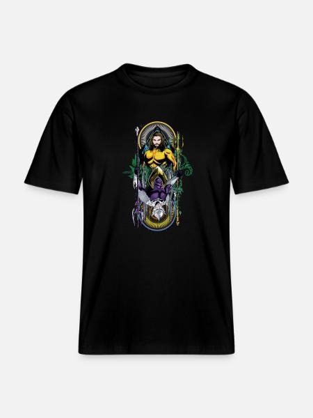 Aquaman Film Aquaman Sea King -  RELAXED FIT Unisex Organic T-Shirt - black