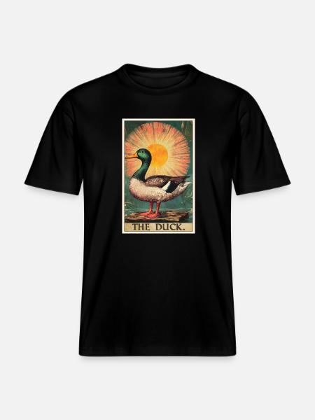 Ducks Duck - RELAXED FIT Unisex Organic T-Shirt - black