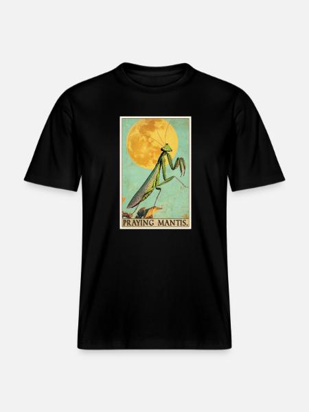 Praying mantises Praying mantis - RELAXED FIT Unisex Organic T-Shirt - black
