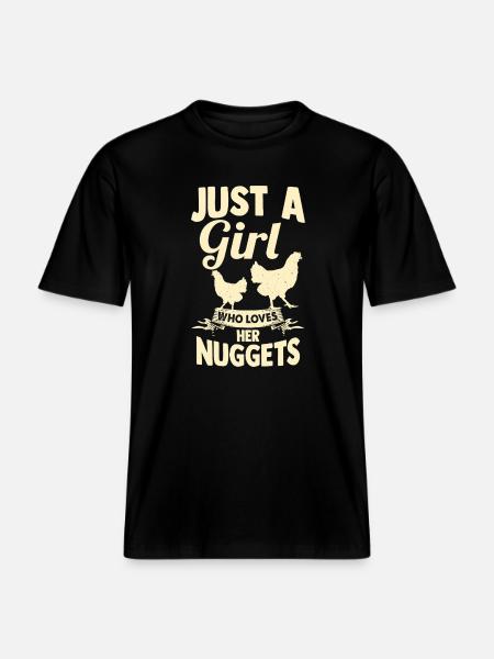 Farmer Rooster Flock Poultry Chicken -  RELAXED FIT Unisex Organic T-Shirt - Schwarz